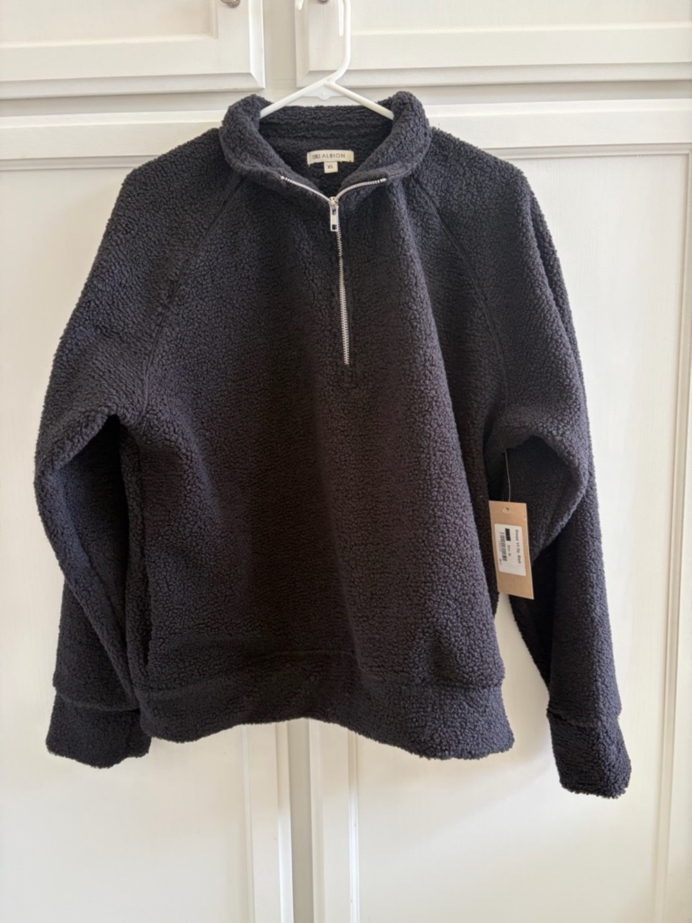 Albion Charcoal Sherpa Pullover